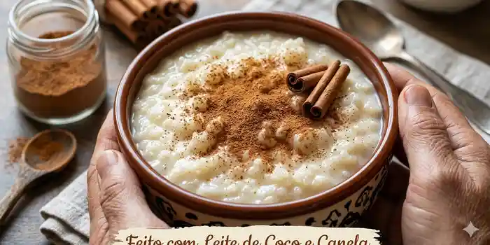 Foto da receita de Receita de Arroz Doce Cremoso com Leite de Coco: Fácil e Rápido